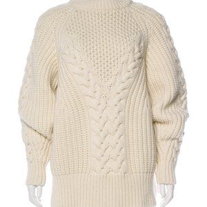 Alexander McQueen Cable-Knit Wool Sweater (new!)